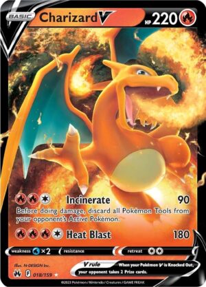 Pokémon TCG Charizard V 018/159 SWSH: Crown Zenith UR Full Art Ungraded