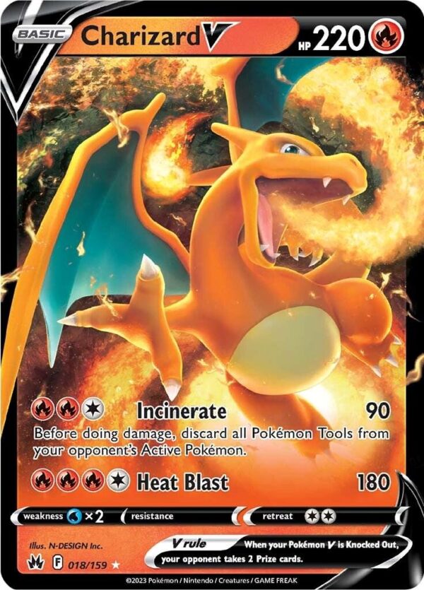 Pokémon TCG Charizard V 018/159 SWSH: Crown Zenith UR Full Art Ungraded
