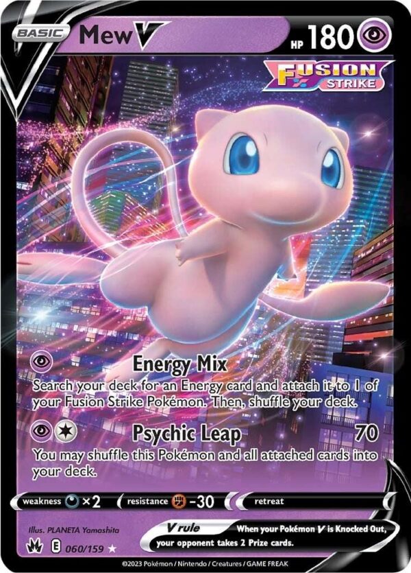 Pokémon TCG Mew V 060/159 SWSH: Crown Zenith UR Full Art Ungraded