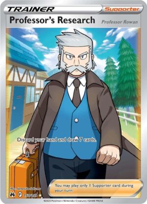 Pokémon TCG Professor's Research: Professor Rowan 150/159 SWSH: Crown Zenith UR Full Art Ungraded