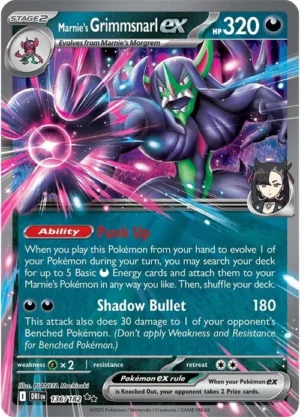 Pokémon TCG Grimmsnarl ex 136/182 SV10: Destined Rivals Double Rare Ungraded