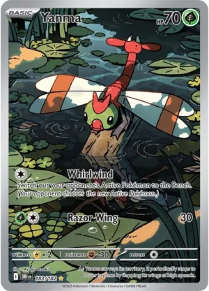 Pokémon TCG Yanma 183/182 SV10: Destined Rivals IR Full Art Ungraded