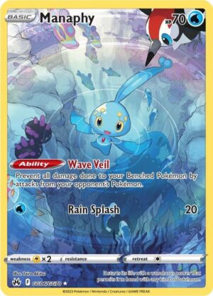 Pokémon TCG Manaphy GG06/GG70 CRZ: Galarian Gallery UR Full Art Ungraded