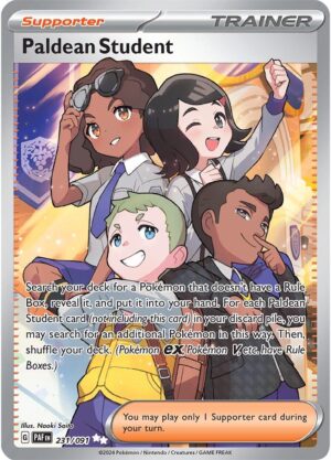 Pokémon TCG Paldean Student 231/091 SV: Paldean Fates UR Full Art Ungraded