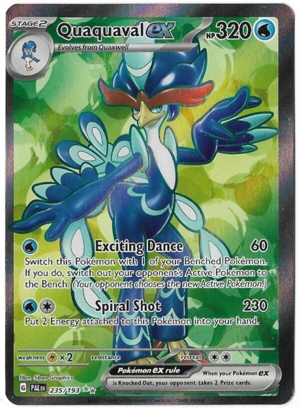Pokémon TCG Quaquaval ex 235/193 SV02: Paldea Evolved UR Full Art Ungraded