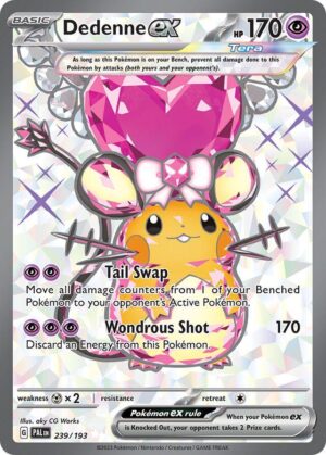 Pokémon TCG Dedenne ex 239/193 SV02: Paldea Evolved UR Full Art Ungraded