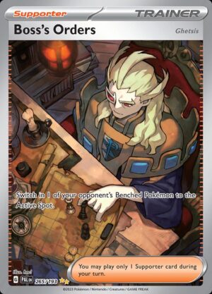 Pokémon TCG Boss's Orders 265/193 SV02: Paldea Evolved SIR Full Art Ungraded