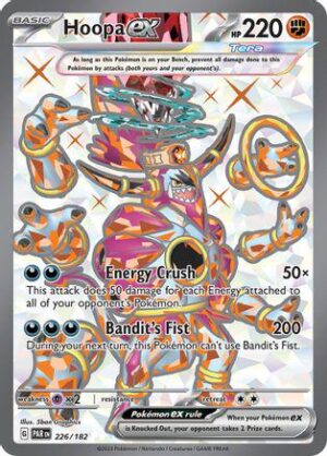 Pokémon TCG Hoopa ex 226/182 SV04: Paradox Rift UR Full Art Ungraded