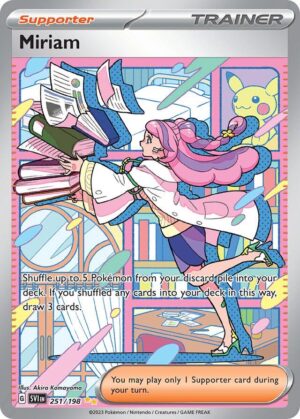 Pokémon TCG Miriam 251/198 SV01: Scarlet & Violet Base SIR Full Art Ungraded