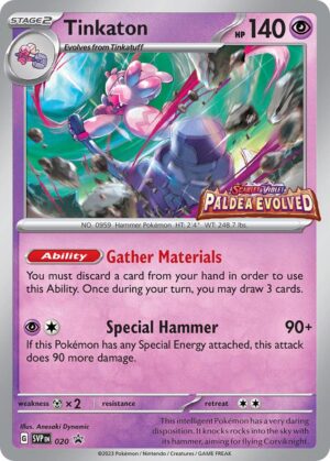 Pokémon TCG Tinkaton 020 Scarlet & Violet Promo Holo Ungraded