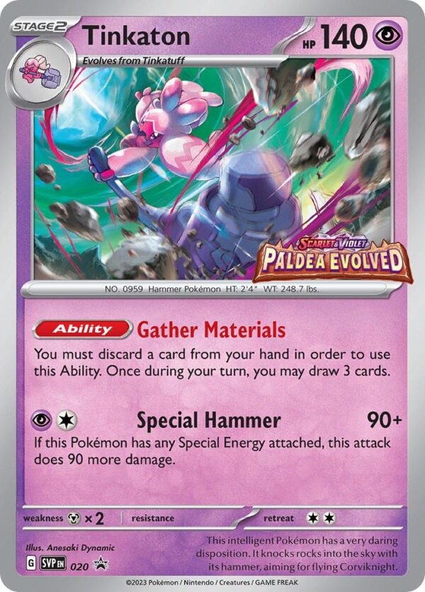 Pokémon TCG Tinkaton 020 Scarlet & Violet Promo Holo Ungraded