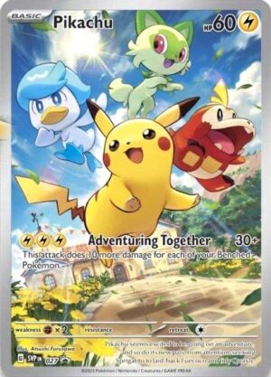 Pokémon TCG Pikachu 027 Scarlet & Violet Promo Full Art Ungraded