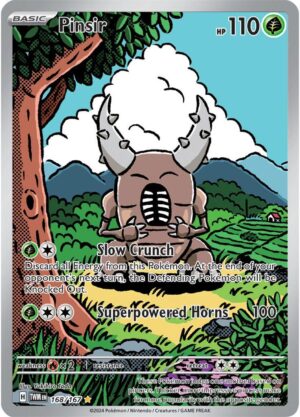 Pokémon TCG Pinsir 168/167 SV06: Twilight Masquerade IR Full Art Ungraded