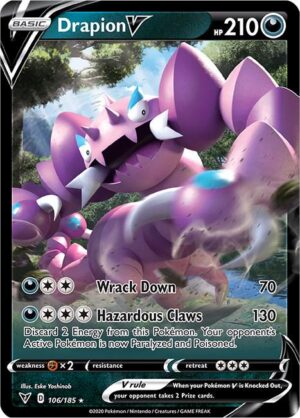 Pokémon TCG Drapion V 106/185 SWSH04: Vivid Voltage UR Full Art Ungraded