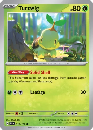 Pokémon TCG SV5: Temporal Forces 010/162 Turtwig Common Ungraded