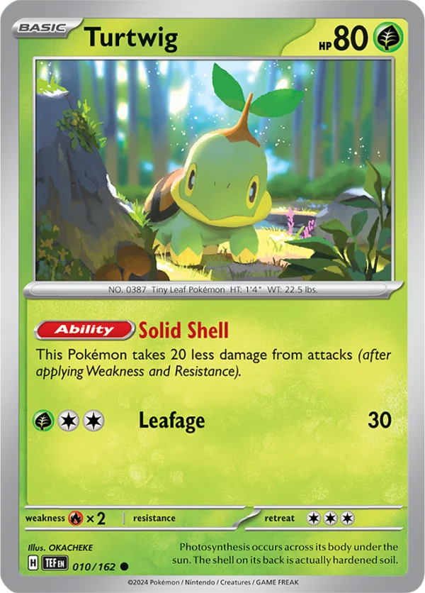 Pokémon TCG SV5: Temporal Forces 010/162 Turtwig Common Ungraded