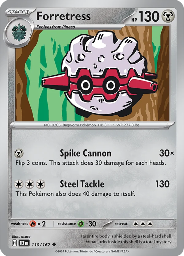 Pokémon TCG SV5: Temporal Forces 110/162 Forretress Uncommon Ungraded
