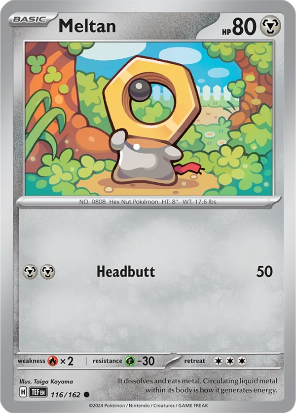 Pokémon TCG SV5: Temporal Forces 116/162 Meltan Common Ungraded
