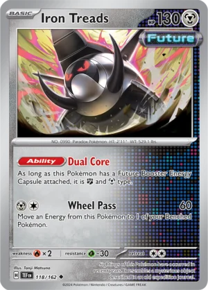 Pokémon TCG SV5: Temporal Forces 118/162 Iron Treads Uncommon Ungraded