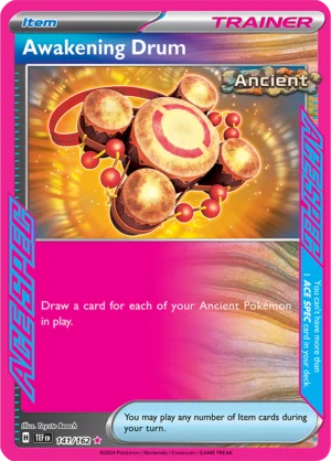 Pokémon TCG SV5: Temporal Forces 141/162 Awakening Drum Ace Spec Ungraded