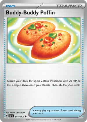 Pokémon TCG SV5: Temporal Forces 144/162 Buddy-Buddy Poffin Uncommon Ungraded
