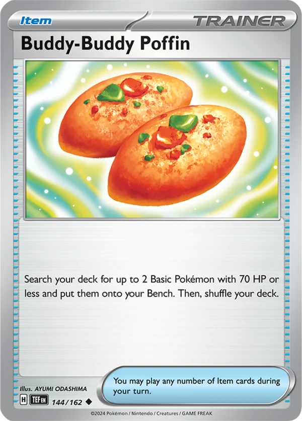 Pokémon TCG SV5: Temporal Forces 144/162 Buddy-Buddy Poffin Uncommon Ungraded