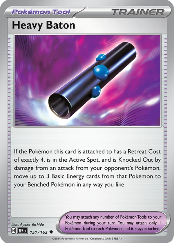 Pokémon TCG SV5: Temporal Forces 151/162 Heavy Baton Uncommon Ungraded