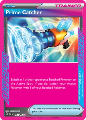 Pokémon TCG SV5: Temporal Forces 157/162 Prime Catcher Ace Spec Ungraded