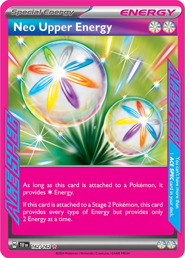 Pokémon TCG SV5: Temporal Forces 162/162 Neo Upper Energy Ace Spec Ungraded