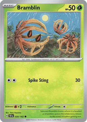 Pokémon TCG SV5: Temporal Forces 020/162 Bramblin Common Ungraded