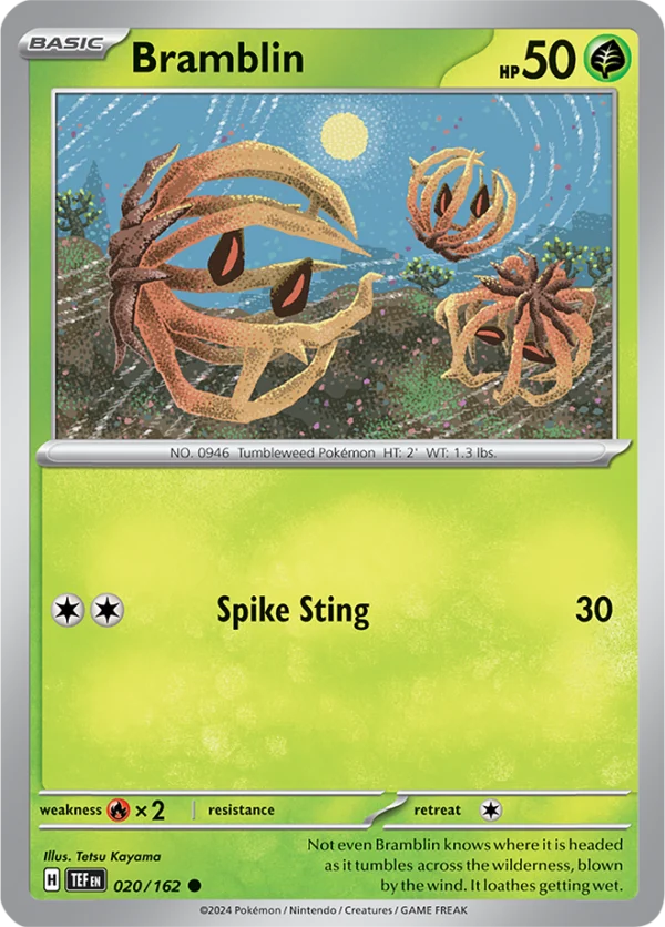 Pokémon TCG SV5: Temporal Forces 020/162 Bramblin Common Ungraded