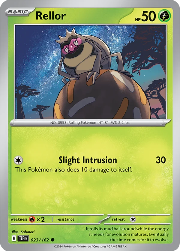 Pokémon TCG SV5: Temporal Forces 023/162 Rellor Common Ungraded
