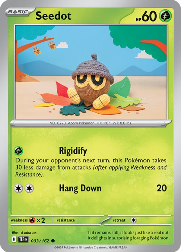 Pokémon TCG SV5: Temporal Forces 003/162 Seedot Common Ungraded