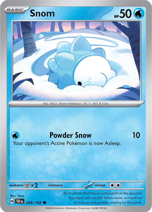Pokémon TCG SV5: Temporal Forces 045/162 Snom Common Ungraded