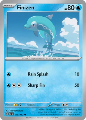 Pokémon TCG SV5: Temporal Forces 048/162 Finizen Common Ungraded