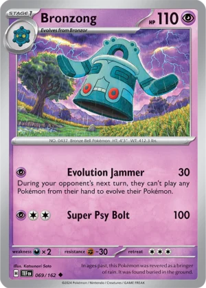 Pokémon TCG SV5: Temporal Forces 069/162 Bronzong Uncommon Ungraded