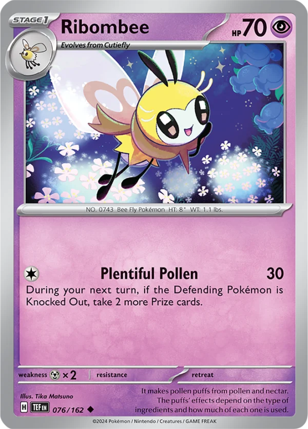 Pokémon TCG SV5: Temporal Forces 076/162 Ribombee Uncommon Ungraded