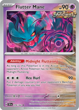 Pokémon TCG SV5: Temporal Forces 078/162 Flutter Mane Rare Ungraded