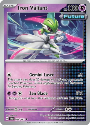 Pokémon TCG SV5: Temporal Forces 079/162 Iron Valiant Uncommon Ungraded