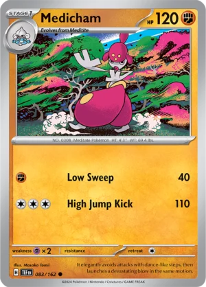 Pokémon TCG SV5: Temporal Forces 083/162 Medicham Common Ungraded