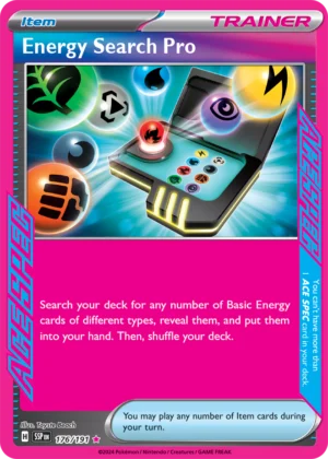 Pokémon TCG Energy Search Pro 176/191 SV08: Surging Sparks Ace Spec Ungraded
