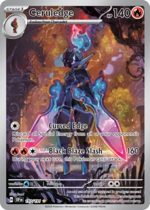 Pokémon TCG Ceruledge 197/191 SV08: Surging Sparks IR Full Art Ungraded