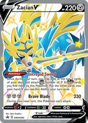 Pokémon TCG Zacian V SWSH292 Sword & Shield Promo Full Art Ungraded