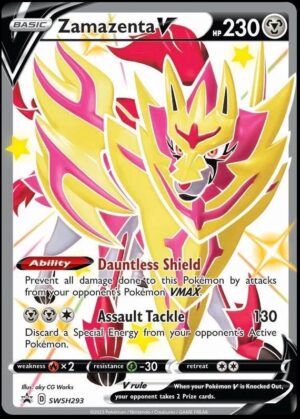 Pokémon TCG Zamazenta V SWSH293 Sword & Shield Promo Full Art Ungraded