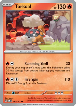 Pokémon TCG SV6: Twilight Masquerade 030/167 Torkoal Common Ungraded