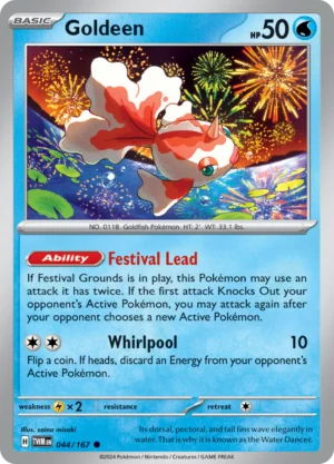 Pokémon TCG SV6: Twilight Masquerade 044/167 Goldeen Common Ungraded