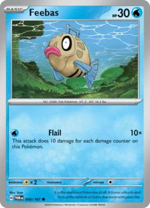 Pokémon TCG SV6: Twilight Masquerade 049/167 Feebas Common Ungraded