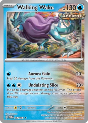 Pokémon TCG SV6: Twilight Masquerade 063/167 Walking Wake Rare Ungraded