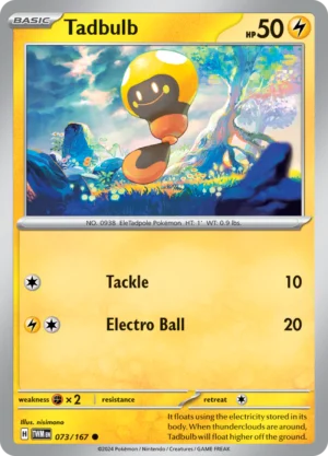 Pokémon TCG SV6: Twilight Masquerade 073/167 Tadbulb Common Ungraded