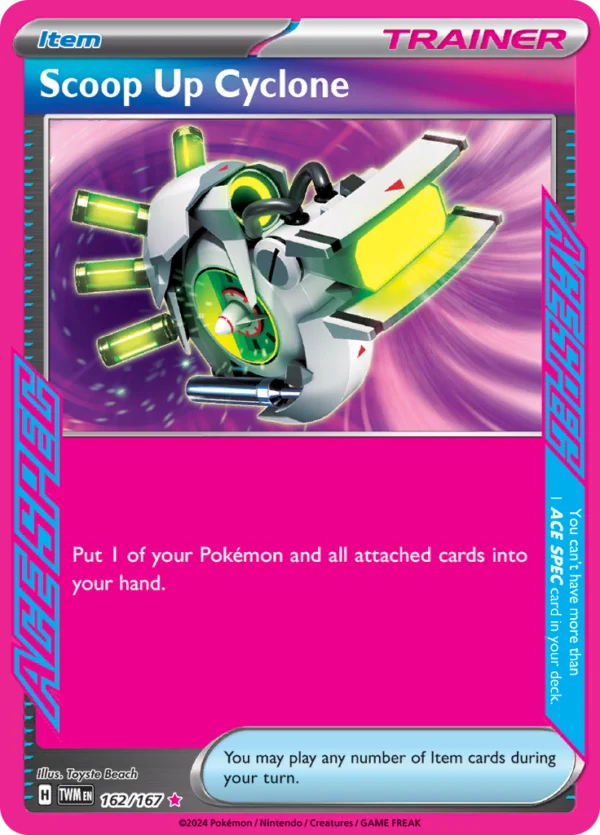 Pokémon TCG Scoop Up Cyclone 162/167 SV06: Twilight Masquerade Holo Ace Spec Ungraded